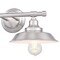 Westinghouse Fixture Wall 60W 2-Light Iron Hill 12In, Brushed Nickel Shades 6110300 - alternate 6